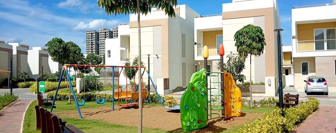 Children's play area in the existing Aurum Villas community – earlier phase, actual photograph
